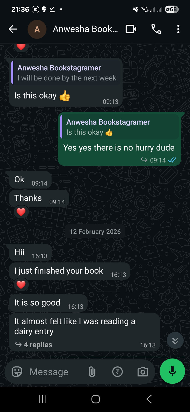 Reader moment